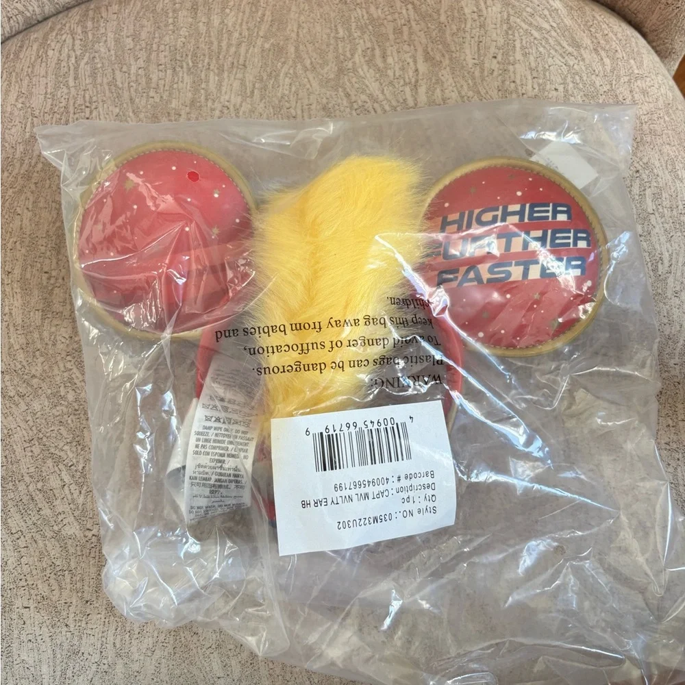Headband Disney Captain Marvel Kids Costume Ears Red, Blue, Gold New Tagged